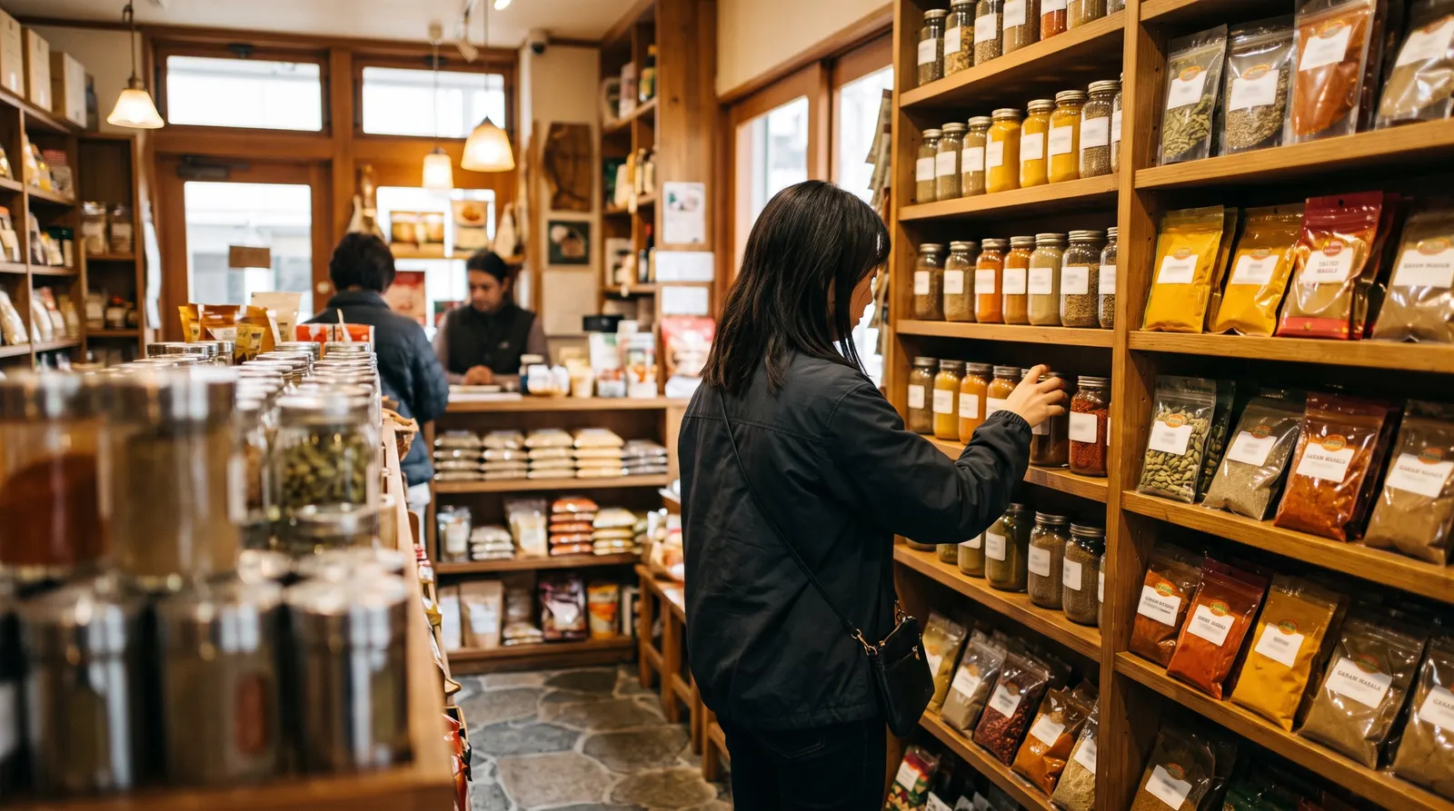 Buying Indian Spices in Japan